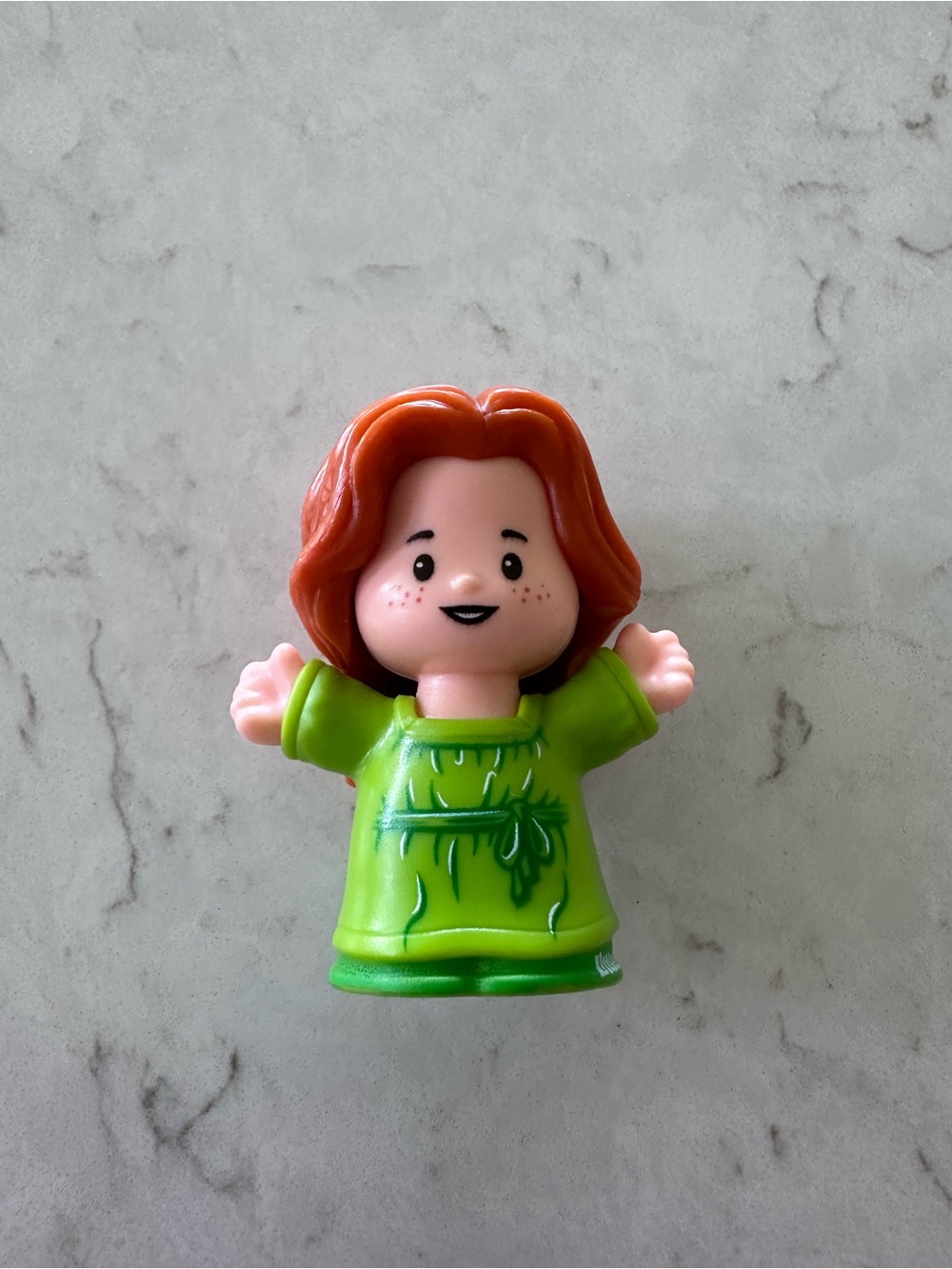Fisher-Price Little People Replacement Figure Woman in Green Red Hair